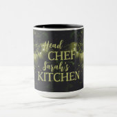 Moody Rustic Green Tomato Kitchen Mok (Midden)