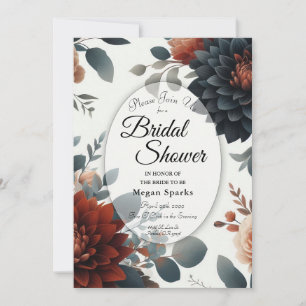 Moody Rustic Herfst Bloemen bruiloft Vrijgezellenf Kaart