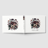 Moody rustieke tuin bloemen Bohemian bruiloft Gastenboek (Volledig)