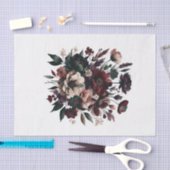 Moody rustieke tuin bloemen Bohemian bruiloft Tissuepapier (Craft)