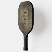 Moody Sepia Aangepaste Naam Jubileum Gift Paar Pickleball Paddle (Links)