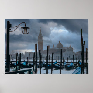 Moody Sky in Venetië, Italië Poster