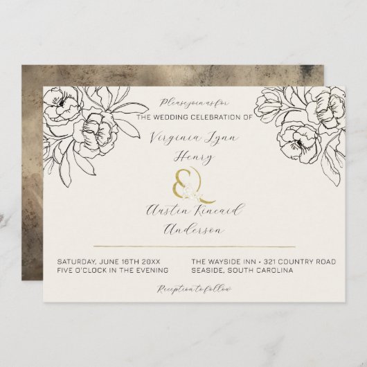 Moody Smoked Gold Ampersand 2 Kaart (Voorkant / Achterkant)