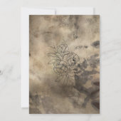 Moody Smoked Gold Ampersand (verticaal) Kaart (Achterkant)