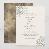 Moody Smoked Gold Ampersand (verticaal) Kaart (Voorkant / Achterkant)