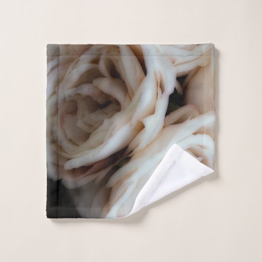 Moody Soft roze rozen Elegant Minimal Shabby Chic Bad Handdoek (Wasdoekje)