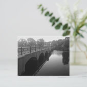 Moody St Bridge Waltham Ma Briefkaart (Staand voorkant)