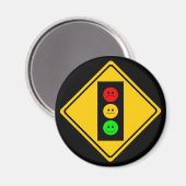 Moody Stoplight Ahead Magneet (Voorkant / Achterkant)