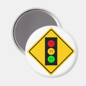 Moody Stoplight Ahead Magneet (Voorkant / Achterkant)