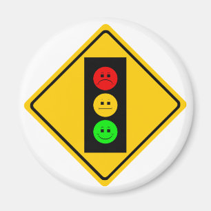 Moody Stoplight Ahead Magneet