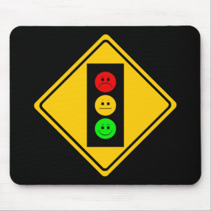 Moody Stoplight Ahead Muismat