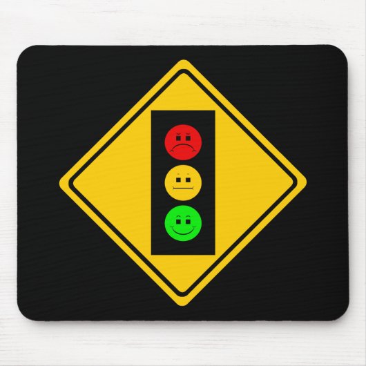 Moody Stoplight Ahead Muismat (Voorkant)