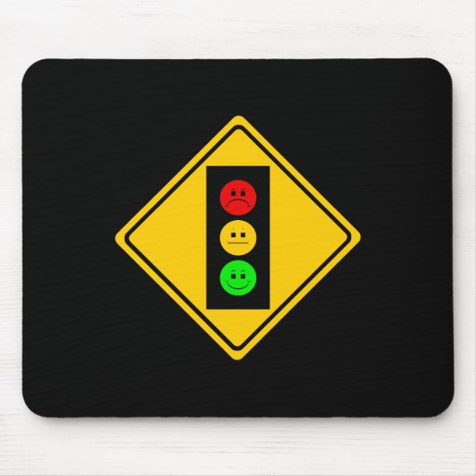 Moody Stoplight Ahead Muismat (Voorkant)