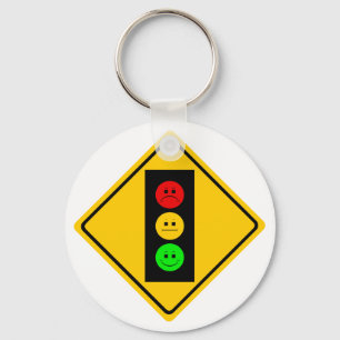 Moody Stoplight Ahead Sleutelhanger