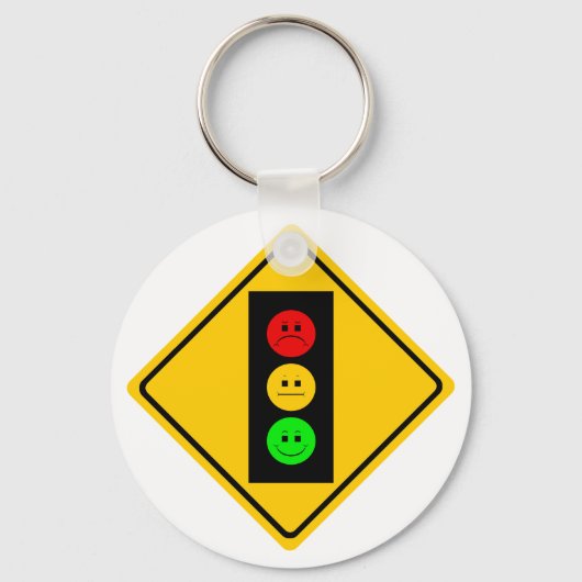 Moody Stoplight Ahead Sleutelhanger (Voorkant)