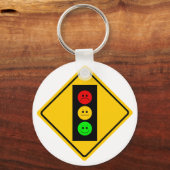 Moody Stoplight Ahead Sleutelhanger (Voorkant)