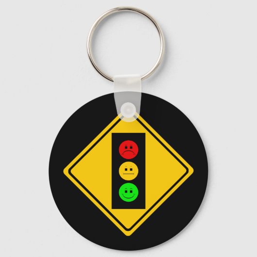 Moody Stoplight Ahead Sleutelhanger (Voorkant)