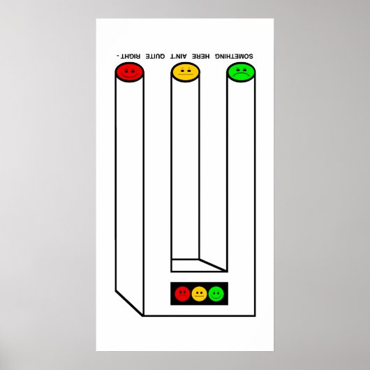 Moody Stoplight Blivet met bijschrift Poster (Voorkant)