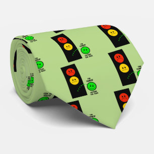Moody Stoplight denking Buiten de doos Stropdas