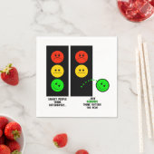 Moody stoplight genieën denken buiten de doos servetten (Insitu)