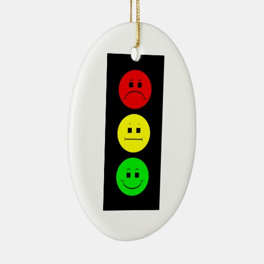 Moody Stoplight Keramisch Ornament (Rechts)