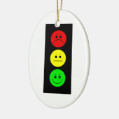 Moody Stoplight Keramisch Ornament (Links)
