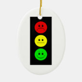 Moody Stoplight Keramisch Ornament (Voorkant)