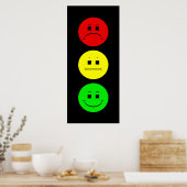 Moody Stoplight Poster (Keuken)