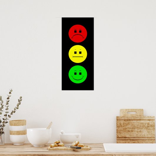 Moody Stoplight Poster (Keuken)