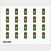 Moody Stoplight Ronde Sticker (Vel)