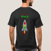 Moody Stoplight Space Rocket Next Stop Space T-shirt (Achterkant)