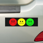 Moody Stoplight Trio Bumpersticker (Op auto)