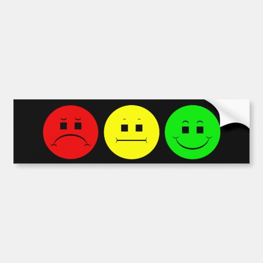 Moody Stoplight Trio Bumpersticker (Voorkant)