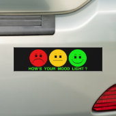 Moody Stoplight Trio Mood Light Bumpersticker (Op auto)