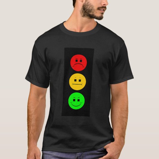 Moody Stoplight verkeerssignaal geconfronteerd met T-shirt (Voorkant)