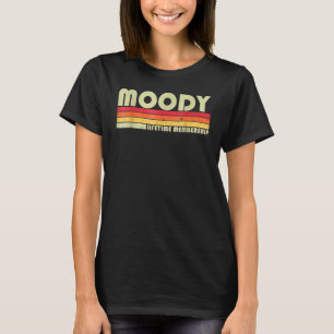 Moody Surname Retro 80-90-jaar geboortedag Reu T-shirt