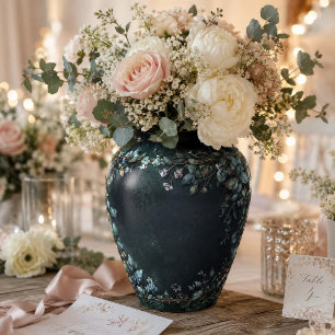 Moody Teal Botanische Bronzen Wijnstok Frame Tissuepapier