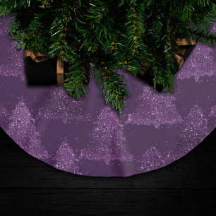 Moody Tree patroon Deep Plum Paarse Kerstmis Kerstboom Rok