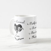 Moody Tribal Aries Totem Spirit Animal Coffee Mok (Voorkant links)