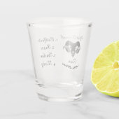 Moody Tribal Aries Totem Spirit Animal Shot Glas (Achterkant)