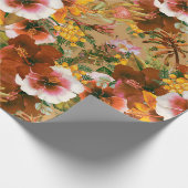  Moody Tropical Blooms Cadeaupapier (Hoek)