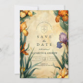 Moody Tropical Floral Wedding Save The Date (Voorkant)