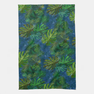 Moody Tropical Night Kitchen Towels Theedoek