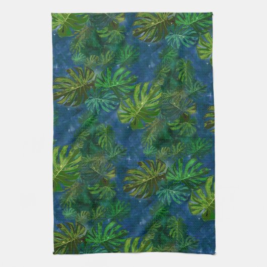 Moody Tropical Night Kitchen Towels Theedoek (Verticaal)
