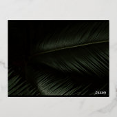 Moody Tropics Bruiloft QR Code RSVP Folie Kaart (Achterkant)