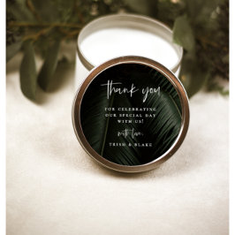 Moody Tropics Wedding Bedankt Ronde Sticker