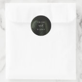 Moody Tropics Wedding Envelope Seal Ronde Sticker (Tas)