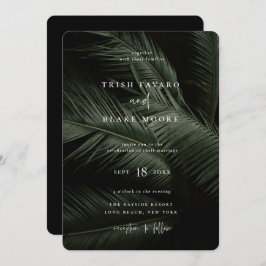 Moody Tropics Wedding Kaart