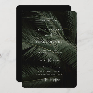 Moody Tropics Wedding Kaart