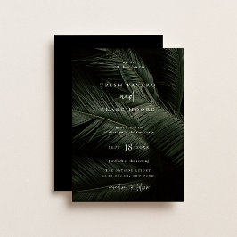 Moody Tropics Wedding Kaart